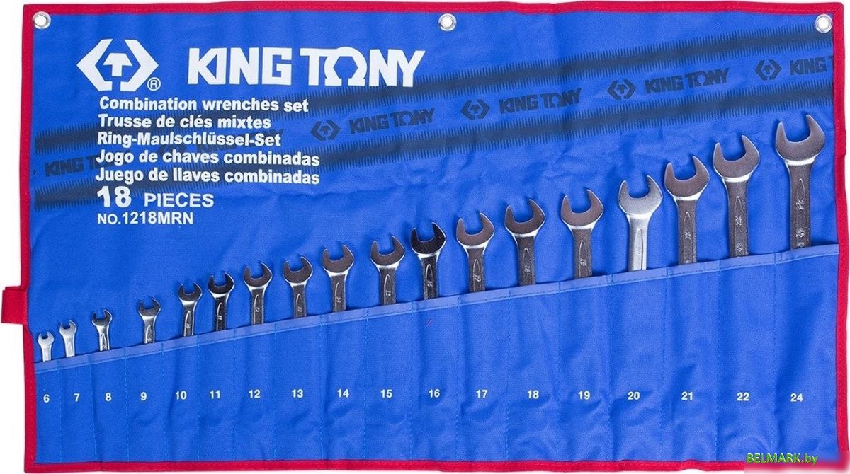 Набор ключей King Tony 1218MRN (18 предметов) - фото