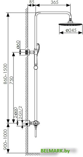 Душевая система Kaiser Plane 07177 - фото2