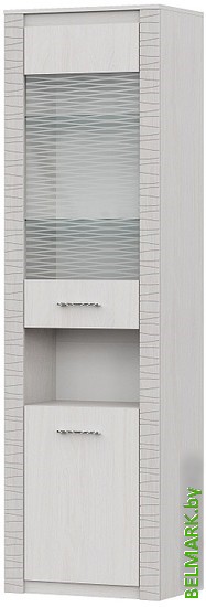Шкаф-витрина SV-Мебель Гамма 20 00-00105064 (ясень анкор светлый/сандал светлый) - фото