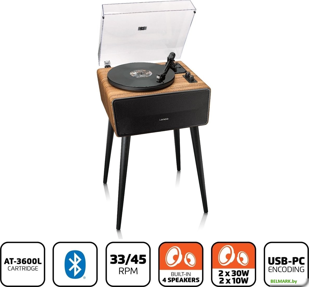 Виниловый проигрыватель Lenco LS-570OK - фото2