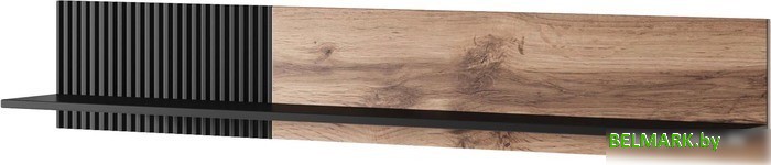 Полка Halmar Random P-1 (дуб вотан/черный) - фото