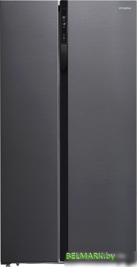 Холодильник side by side Hyundai CS5003F (черная сталь) - фото
