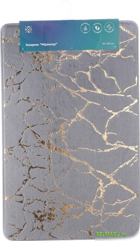 Коврик для ванной РМС Мрамор К-06СР-50х80 - фото