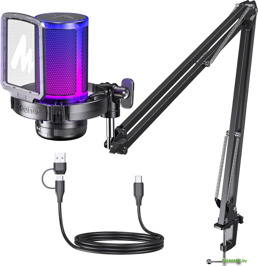 Проводной микрофон Maono DGM20S (черный) - фото