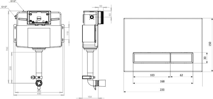 Инсталляция для унитаза Lavinia Boho Relfix 3 в 1 77030071 - фото2
