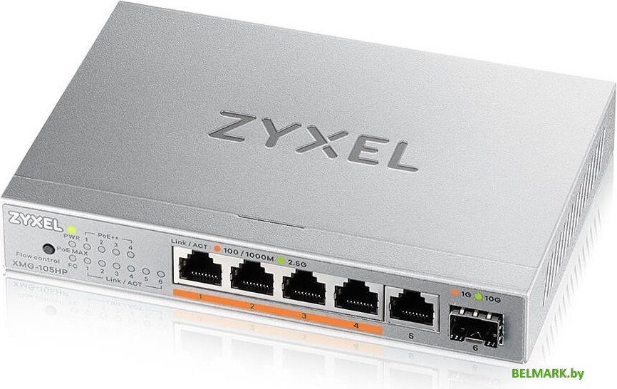 Неуправляемый коммутатор Zyxel XMG-105HP - фото2