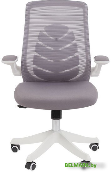 Офисное кресло CHAIRMAN CH565 (белый пластик/серый) - фото2