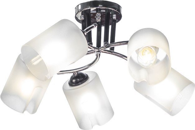 Припотолочная люстра Aitin Pro НПБ 02-5x60-101 K2180/5 (черный/хром) - фото2