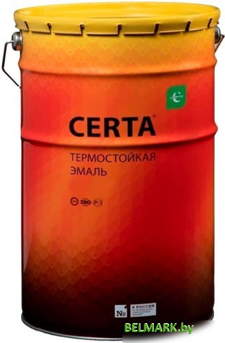 Краска Certa Термостойкая 9004 1200С 25 кг (черный) - фото