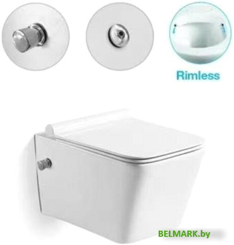 Унитаз подвесной SantiLine SL-5004SM-BD - фото