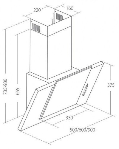 Кухонная вытяжка Akpo Grand eco 60 WK-4 (черный) - фото2