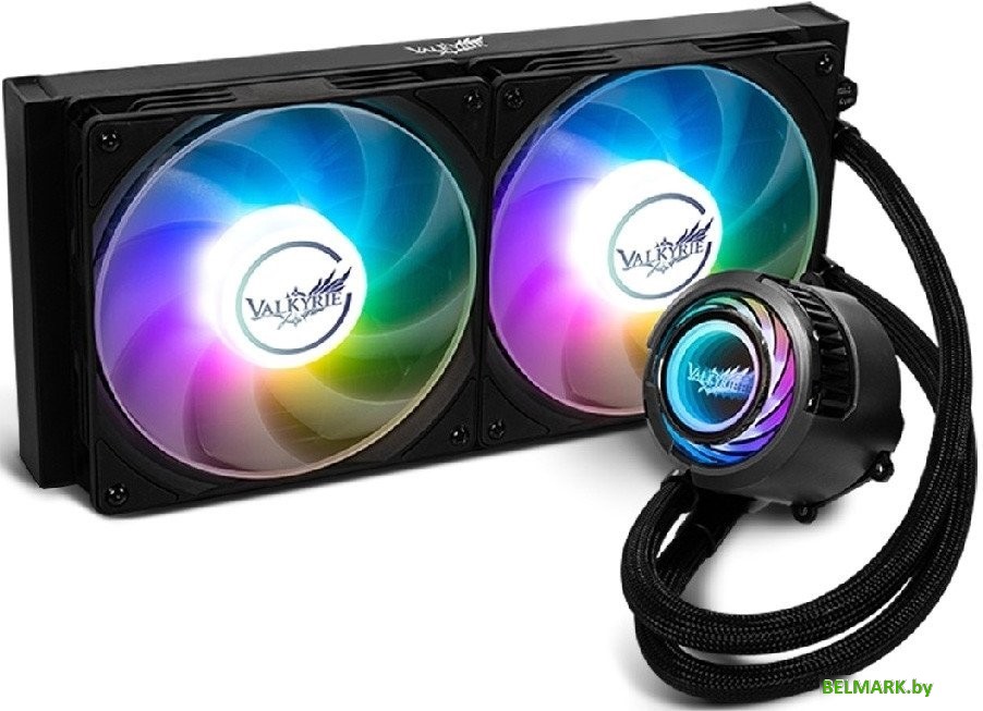 Система жидкостного охлаждения для процессора Valkyrie Jarn 280 ARGB (черный) - фото