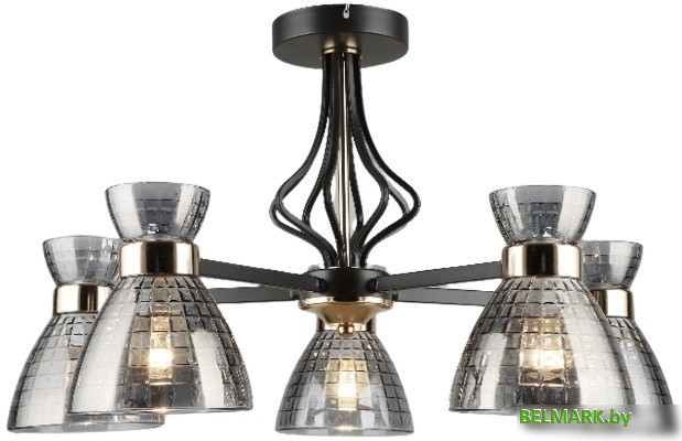 Люстра средней высоты Mirastyle SX-N-5694/5 COFFEE+FGD - фото