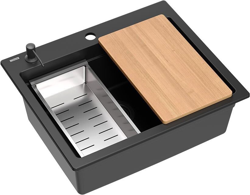 Кухонная мойка Quadron HCQK5052BLMPC - фото