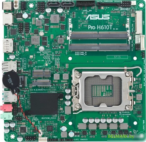 Материнская плата ASUS Pro H610T-CSM - фото