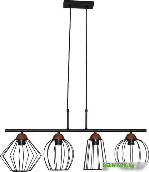Подвесная люстра Элетех Конти 241 НСБ 01-4х60-109 Е27 1005405026 (черный муар/медь) - фото