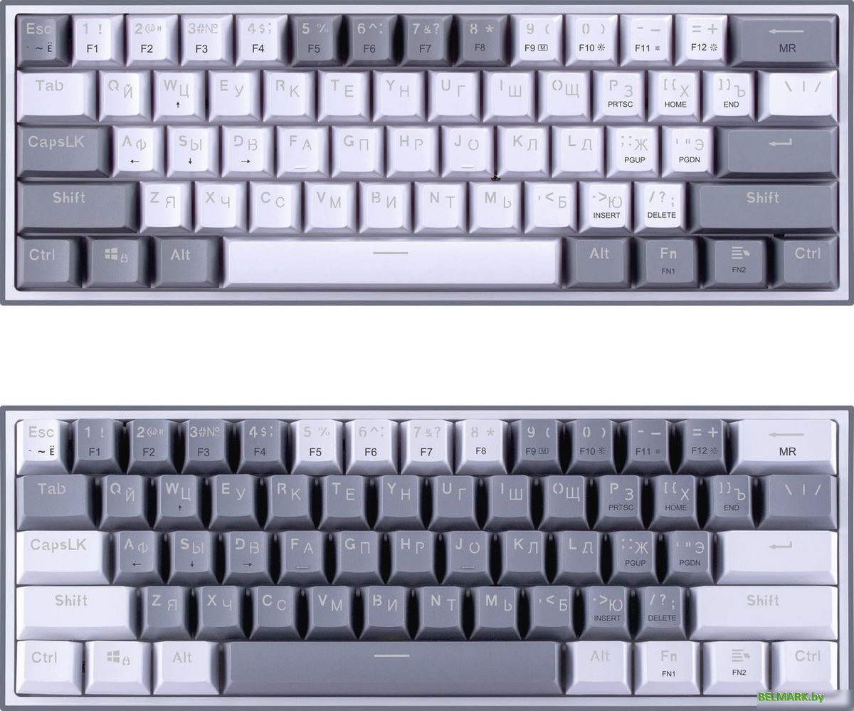 Клавиатура Redragon Fizz (Redragon Melt-Gold, серый/белый) - фото2