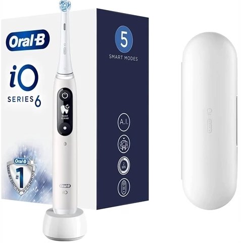 Электрическая зубная щетка Oral-B iO 6 (белый) - фото