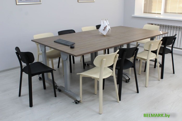 Стул Sheffilton SHT-S85 (бежевый/белый/черный) - фото2