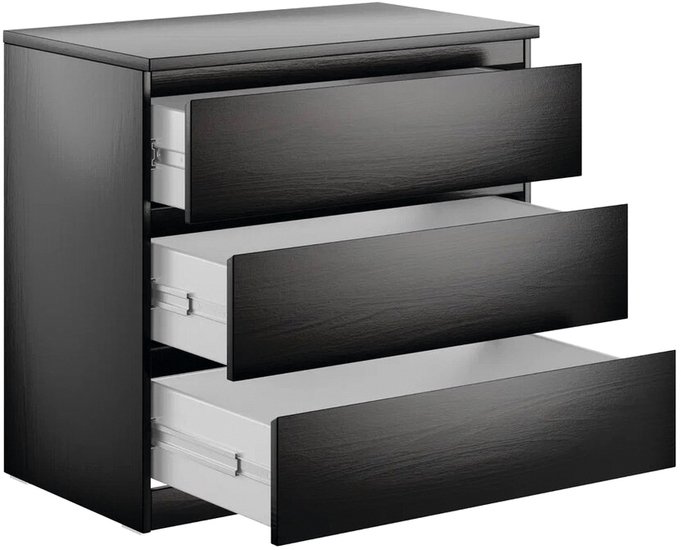 Комод Mio Tesoro Мальта 3 ящика 80x76 2.05.02.040.5 (дуб венге) - фото2