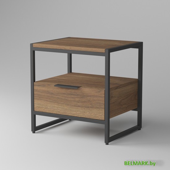 Тумба Дабер 002 ТП2.0.2.15 (черный/орех пацифик табак) - фото