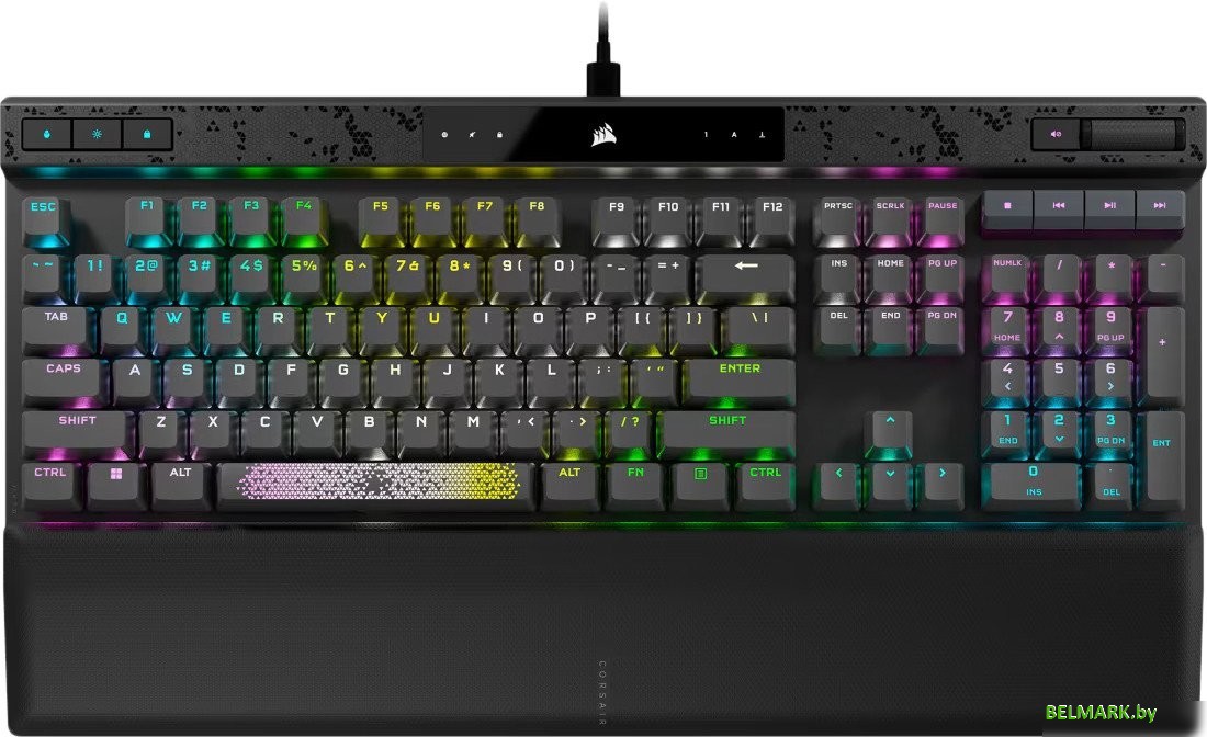 Клавиатура Corsair K70 Max RGB (темно-серый, Corsair MGX, нет кириллицы) - фото