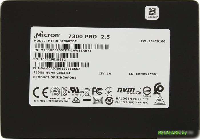 SSD Micron 7300 Pro 1.92TB MTFDHBE1T9TDF-1AW1ZABYY - фото