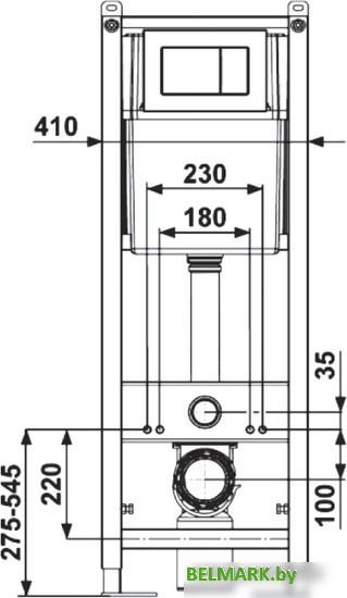 Инсталляция для унитаза Berges Wasserhaus Atom 040333 (белый) - фото2