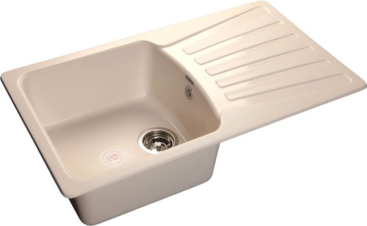 Кухонная мойка GranFest GF-S850L (белый) - фото