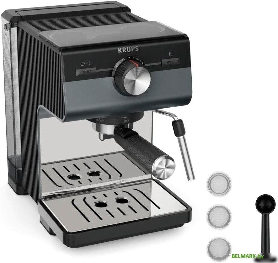 Рожковая кофеварка Krups Authentic+ XP384G10 - фото