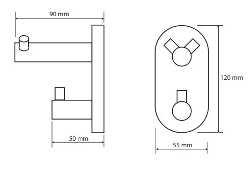Крючок для ванны Bemeta Omega 104405222 - фото2