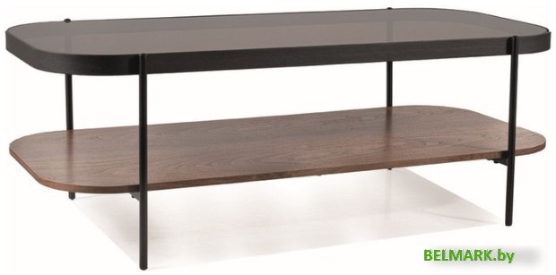 Журнальный столик Signal Prima A (орех/черный мат) - фото