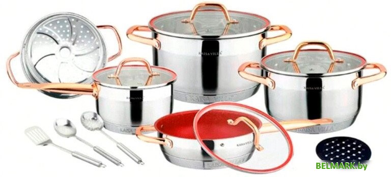 Набор кастрюль Kaisa Villa KV-6638 - фото
