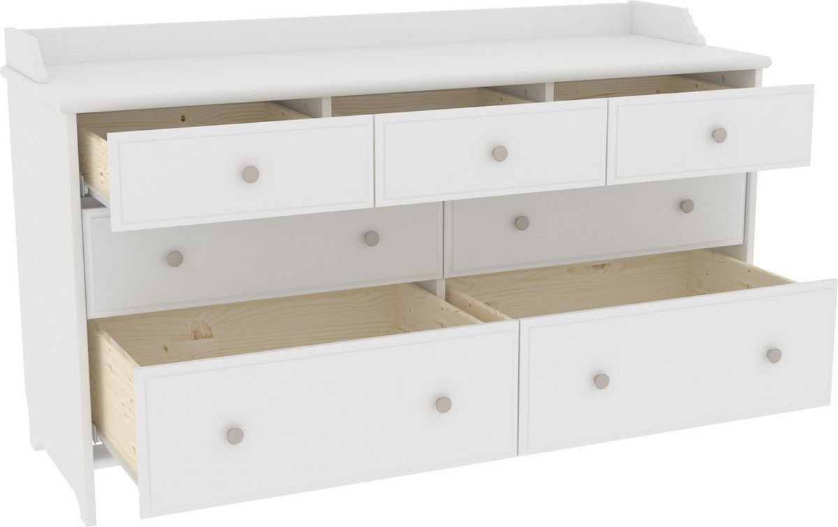 Комод ММЦ Вествик 7 (белый лак) - фото2