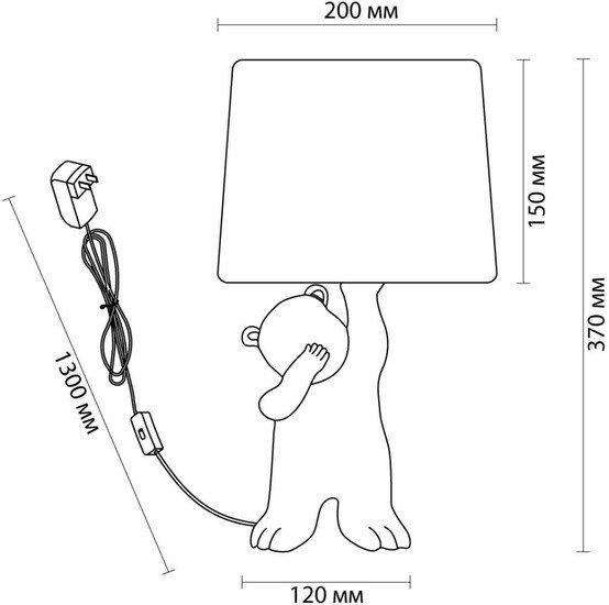 Настольная лампа Lumion Bear 5662/1T - фото2