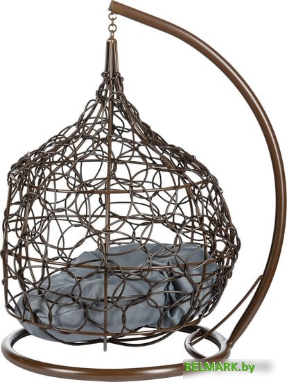Подвесное кресло BiGarden кокон из искусственного ротанга (коричневый) - фото2