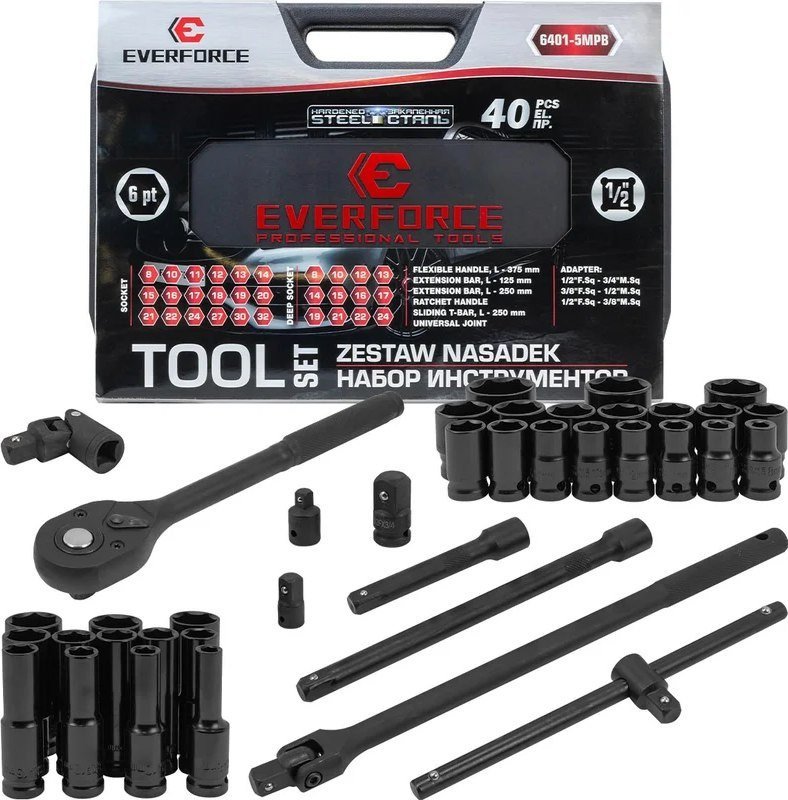 Универсальный набор инструментов Everforce EF-6401-5MPB (62300) - фото