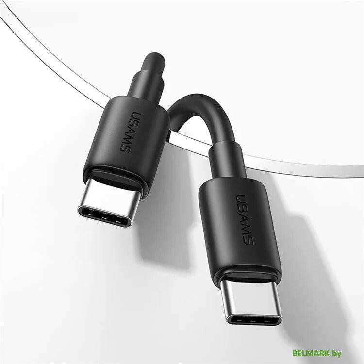 Кабель Usams US-SJ711 USB Type-C - USB Type-C (1 м, черный) - фото2