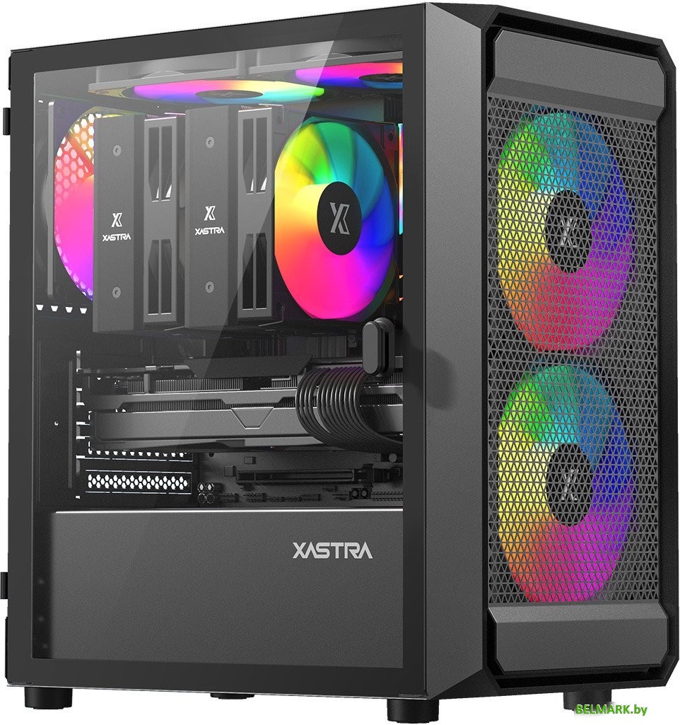 Корпус XASTRA A303M 3ARGB (черный) - фото