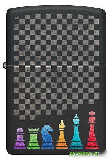 Зажигалка Zippo Chess Pieces Black Matte 48662 - фото2