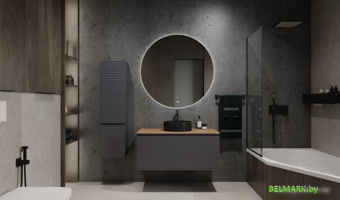 Jorno Тумба под умывальник Cossety 100 Coss.01.100/P/A-DZ/JR (антрацит/дуб крафт золотой) - фото2