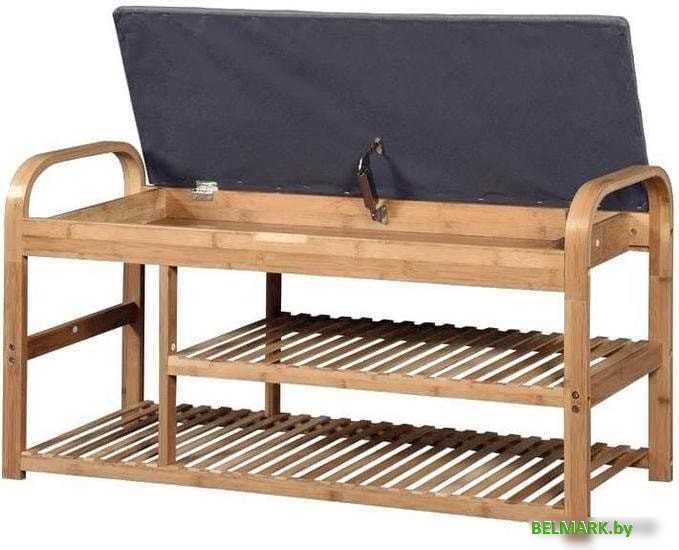 Банкетка Halmar ST-13 100/33/50 (натуральный/серый) - фото2