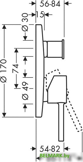 Смеситель Axor Starck 10416000 - фото2