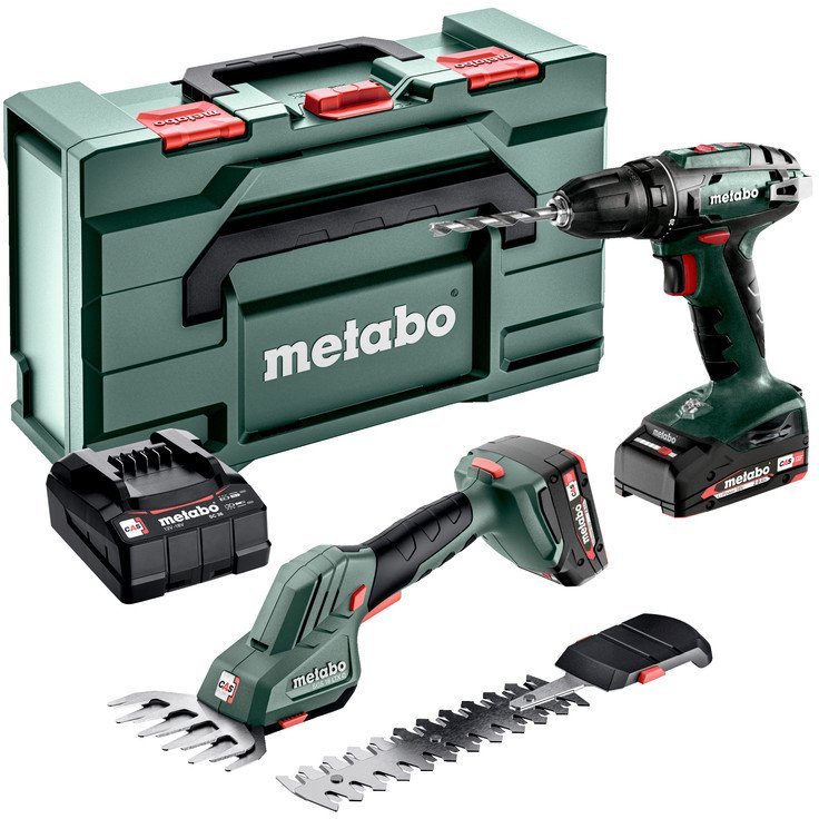 Metabo Combo Set 2.2.5 18V 685186000 (шуруповерт, ножницы, 2 АКБ, кейс) - фото
