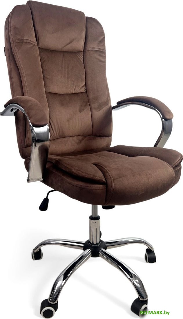 Офисное кресло Calviano Bravo (коричневый велюр) - фото