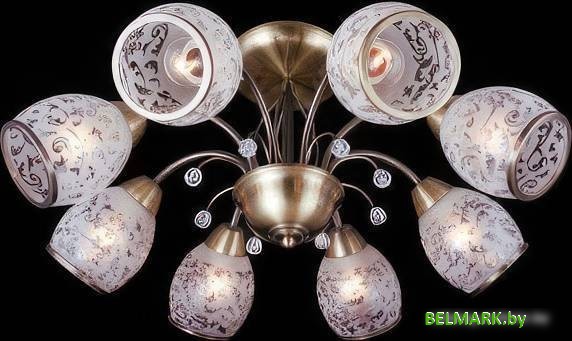 Люстра средней высоты Евросвет Gabriella 30026/8 античная бронза - фото