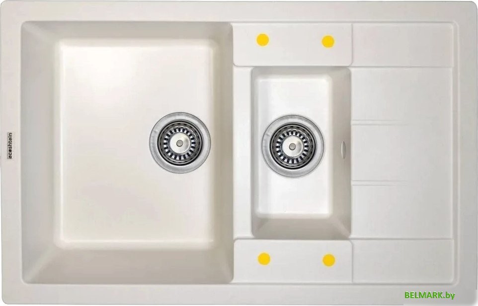 Кухонная мойка Ecoshtein Rechteck 781.5 (жасмин) - фото