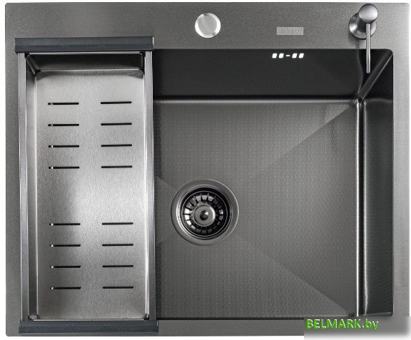 Кухонная мойка Avina Futur FK 4848 B Eco Embossing (черный нано) - фото