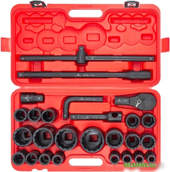 Набор трещотка с головками Everforce EF-68262-9MPB (26 предметов) - фото