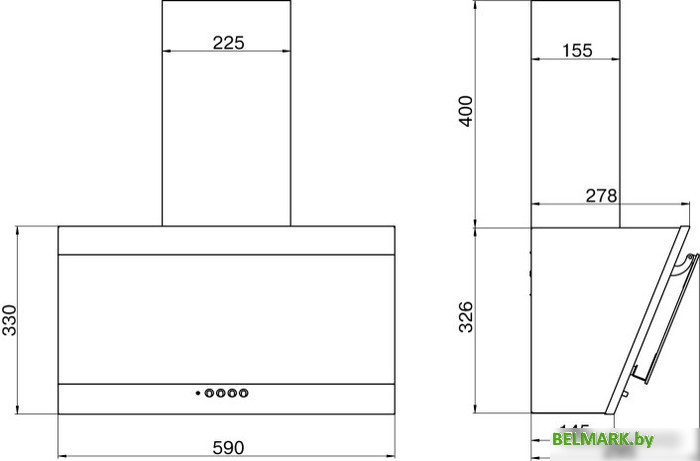Кухонная вытяжка Elikor Титан 50П-430-К3Д (белый) - фото2